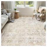 8x10ft Decor Washable Rug Boho Khaki Lahome