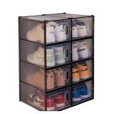 6pk Stackable Shoe Storage 11x8x15in