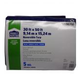 30x50ft BLUE Project Source Poly Tarp 5-mil