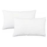 2pk Home Throw Pillow Insert KAF 12x20in