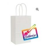 250ct Branded Kraft Bags 5.5x3.25x8.375in