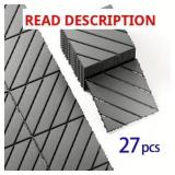 27ct Interlocking Patio Deck Tiles 12x12in