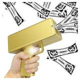 Money Gun Toy Gold