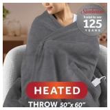 Sunbeam Electric Heated Throw Blanket 50x60in