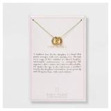 14K Gold Plated Rhinestone Pendant Tiny Tags