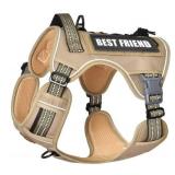 Large No-Pull Front Clip Harness Brown Pet Marvel