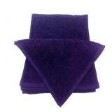 24ct Cotton Bleach Shield Purple Washcloths 13x13'