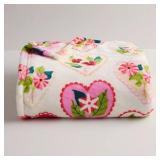 5x6ft Valentine's Day Heart Floral Throw Blanket
