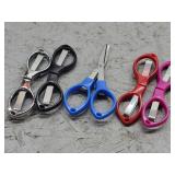 5pk Folding Scissors 4in