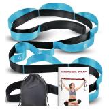 3ct Stretching Strap w/Loops for Yoga 86x1.5in