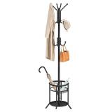 71.9in ELYKEN Freestanding Coat Rack, 12 Hooks