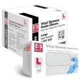 1000ct Medical Synmax Vinyl Exam Gloves Large