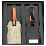 2ct Leather Suitcase Tags Lifetime Platinum