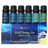 6pc Calm Mind Diffuser Essential Oil Kit 10ml