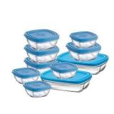 10pc Portable Glass Bowl Set Duralex