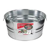 15gal Galvanized Steel Round Tub