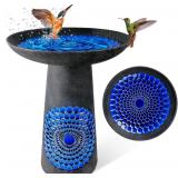 21.5in Heavy Duty Ceramic Bird Bath