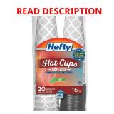 20ct Hefty Gray Cups and Lids 16oz