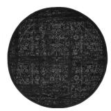 8ft Distressed Persian Round Rug