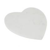 12x12in Heart-shaped Marble Serving Board