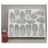 15pc Glass Containers 3-5in