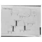 Gray Wall Mounted Cat Furniture (Unknown Specs)