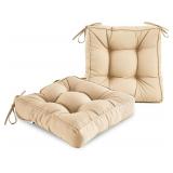 2ct GRAY ARTPLAN Rocking Chair Cushion 19x19in