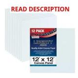 12ct US Art Supply Canvas Panels 12x12in