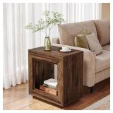 24x15.75in Tribesigns End Table, 2 Tier Shelf