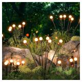 4 Sets LED Solar Firefly String Lights