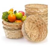6pc Round Gift Baskets 8in