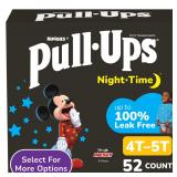 52ct Pull Ups Night Time Potty Pants 4T-5T