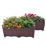 DAWOT 4-Piece Plastic Raised Planter Kit