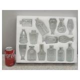 15pc Glass Containers 3-5in