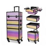 4in1 Trolley Cosmetic Travel Case 13.4x9.7x30.5in