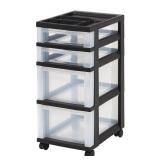 4-Drawer Rolling Storage Cart