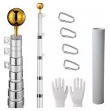 25ft Aluminum Telescoping Flagpole