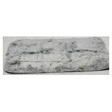 24x34in Shaggy Grey Bath Rug