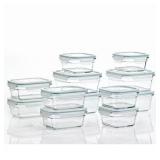 24pc Glasslock Glass Food Storage Set w/Lids