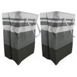 2pc Laundry Basket Polyester Cotton 75L