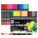 36ct Dual Tip Brush Markers