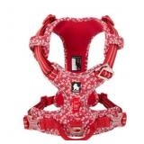 Size S TrueLove Floral Dog Harness (Red) 17-22in