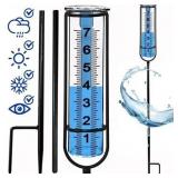 7in Freeze Proof Rain Gauge with 29in Stake