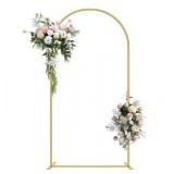 6.6x3.3ft Gold Wedding Backdrop Arch Stand
