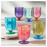 6ct Member's Mark Outdoor 2-Tone Goblets 15oz