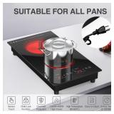 12in ANHANE 2-Burner Induction Cooktop 110V