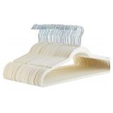 50pk Amazon Basics Slim Velvet Hangers 17.24in