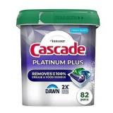 82pc Cascade Platinum Plus Dishwasher Pacs