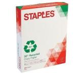 4500ct Staples 30% Recycled Copy Paper 8.5x11in