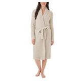 Women's XL Members Mark Cozy Knit Robe (Cream)